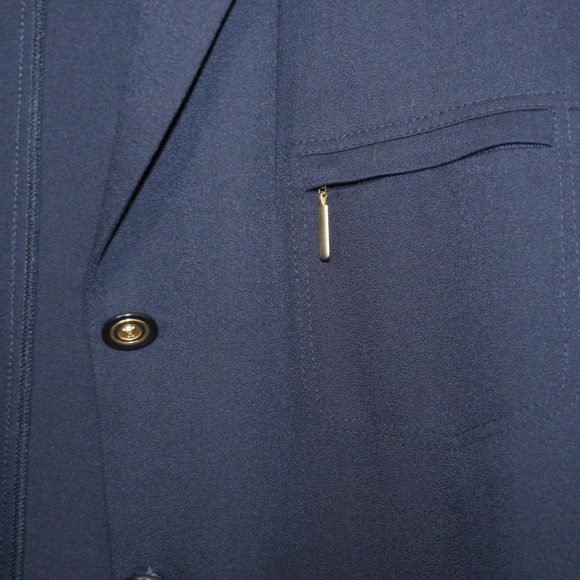 Basler Vintage Blue Oversize Blazer Jacket Size M - Picture 4 of 9